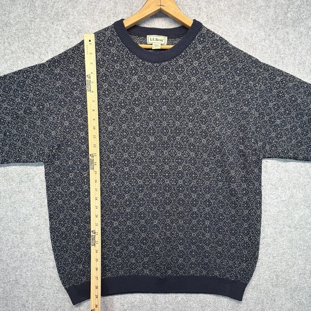Vintage L.L. Bean Wool Made In Scotland Men's XL Sweater Fair Isle